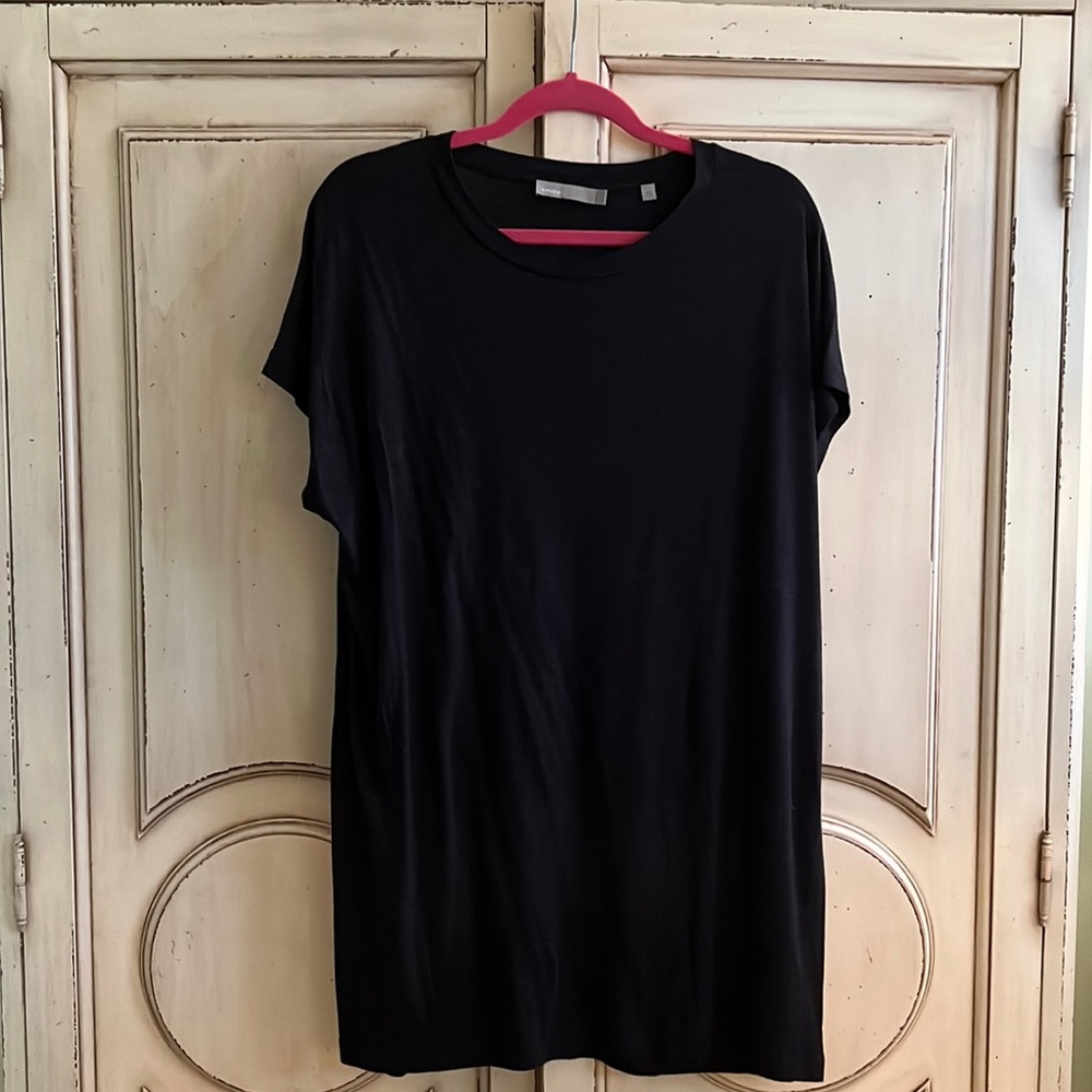 VINCE cap sleeve tunic
